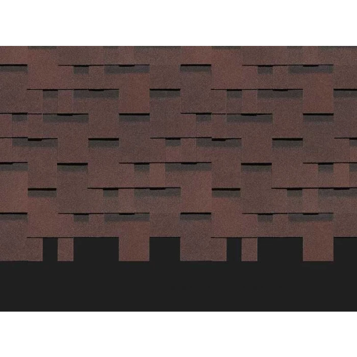 Гибкая черепица Docke PREMIUM ГЕНУЯ Зрелый каштан