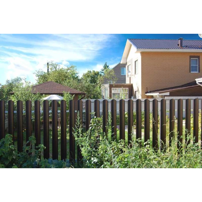 Штакетник М-образный В фигурный Grand Line 0,45 Полиэстер RAL 3005 Красное Вино